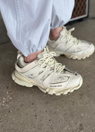 Balenciaga track жіночі кросівки бежеві кремові демі люкс якість женские беж крем кроссовки топ качество3 фото