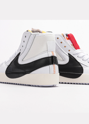 Женские высокие кеды nike blazer mid'77'white/black'6 фото