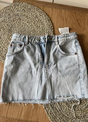 Zara джинсовая юбка5 фото