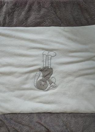 Бортики в кроватку для младенцев теплые серые1 фото
