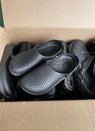 Кроксы черные мужские