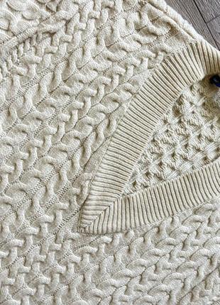 Свитер, пуловер zara knit m, оверсайз, молочный4 фото