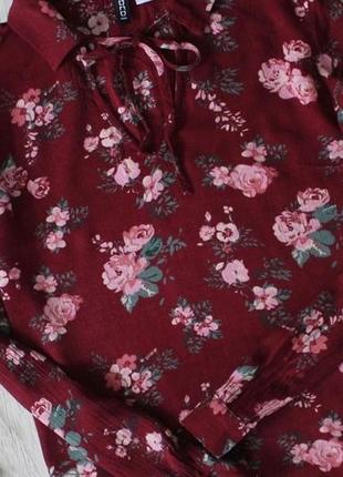 Шикарна блуза у квіти hm4 фото