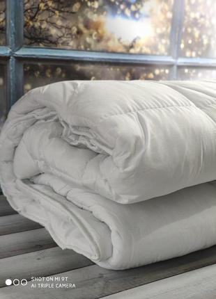 Одеяло антиаллергенное силиконовое полуторное 155 на 215 см vefa home турция белое4 фото