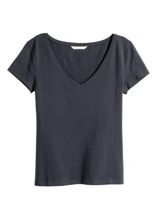 Женская базовая футболка h&m basic2 фото