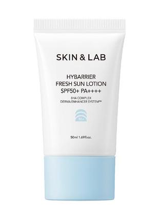 Увлажняющий солнцезащитный лосьон skin&lab hybarrier fresh sun lotion 50 ml
