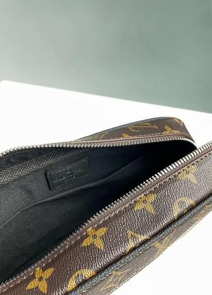 Сумка в стиле louis vuitton alpha wearable wallet brown canvas9 фото