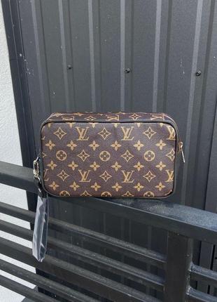 Сумка в стиле louis vuitton alpha wearable wallet brown canvas10 фото