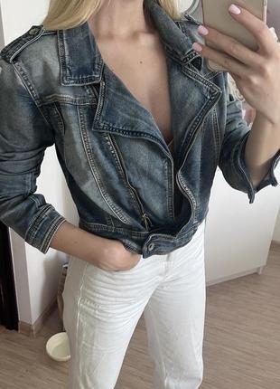Легкая джинсовая куртка деним