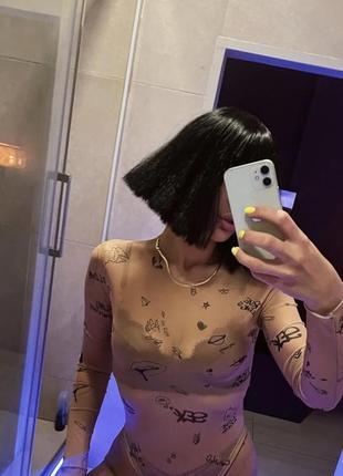 Боді тату сітка в стилі ttswtrs