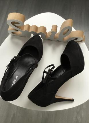 Новые роскошные туфли на легкой платформе и шпильке размер 38/393 фото