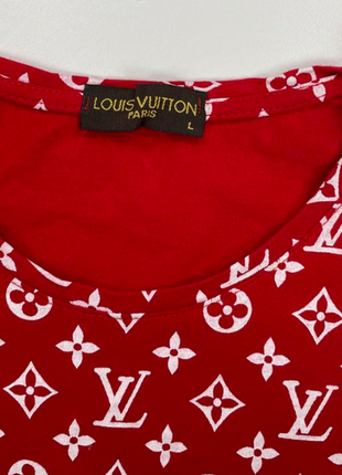 Louis vuitton supreme футболка в принт8 фото