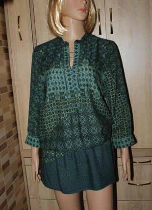 Красива штапельная блузка,туніка bershka