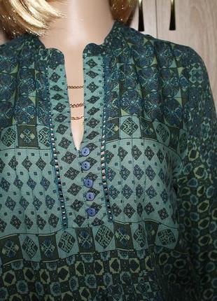 Красивая штапельная блузка,туника  bershka2 фото