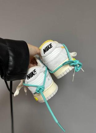 Кроссовки nike sb dunk low x off white / lotколе502 фото