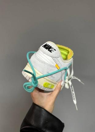 Кроссовки nike sb dunk low x off white / lotколе507 фото