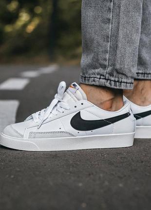 Мужские кроссовки nike blazer low white black 41-43-44-45