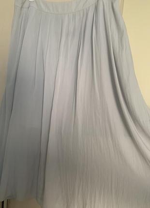 Светло-серая летняя юбка р.м-l2 фото