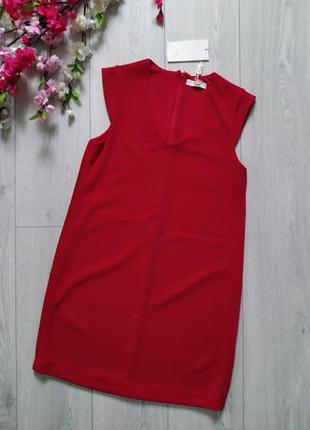 Красное платье женское оверсайз