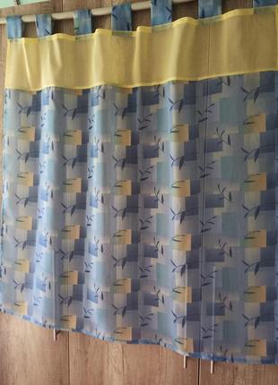 Тюль на петлях на небольшое окно