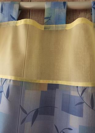 Тюль на петлях на небольшое окно