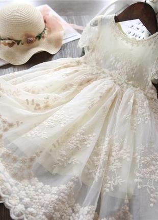 Очень красивое фатиновое платье 100 размер