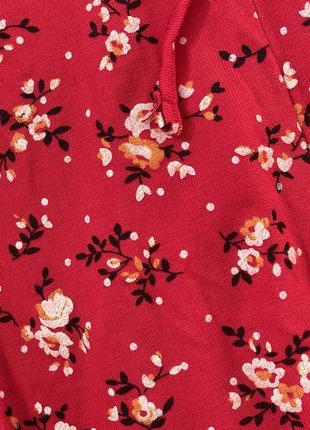 Женский летний комбинезон asos красного цвета в идеальном состоянии из вискозы8 фото