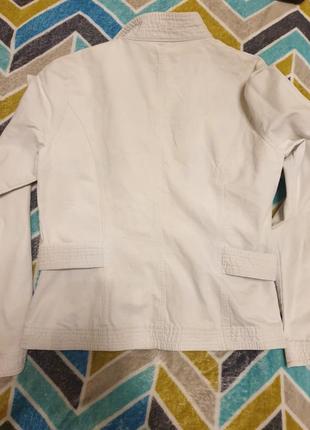 Джинсовый пиджак/жакет кремового цвета2 фото