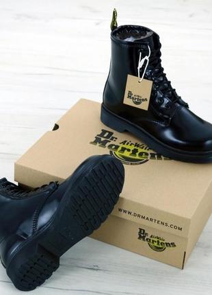 Женские чёрные кожаные❄️зимние❄️ботинки\сапоги dr martens black. сапоги зима