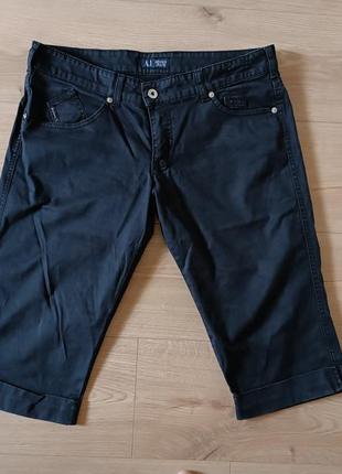 Женские джинсовые бриджи от armani jeans1 фото