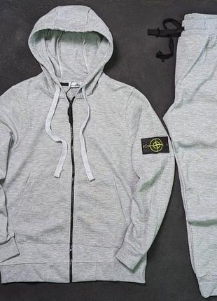 Крутой костюм stone island 🖤🤍2 фото