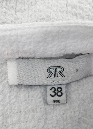 Стильная комфортная белая блуза, франция, размер 38, укр 44-46-48-504 фото