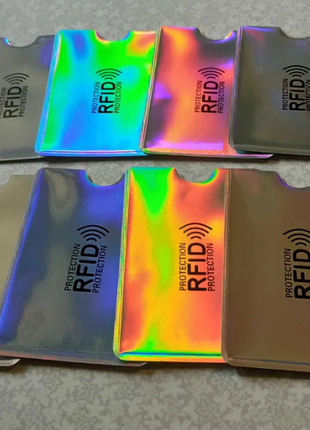 Чохол із rfid захистом банківських карток, id паспорта та водійських прав .(5 шт.)