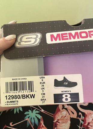 Летние кроссовки skechers р37(24.5см)7 фото