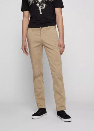 Брюки чиносы hugo boss orange schino-slim d бежевые