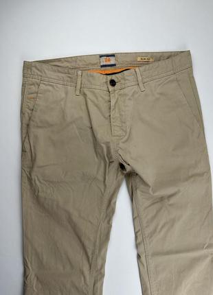 Брюки чиносы hugo boss orange schino-slim d бежевые