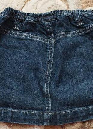 Фірмова джинсова спідничка на 7-9 років3 фото