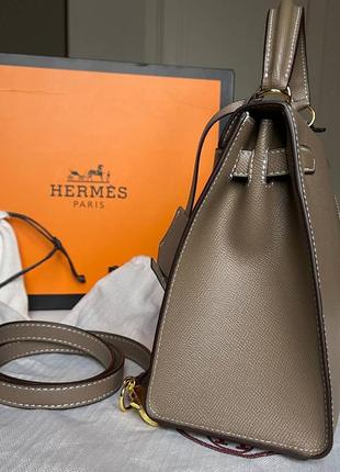 Кожаная сумочка в стиле hermes3 фото