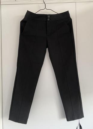 Черные прямые брюки mango, размер xs4 фото