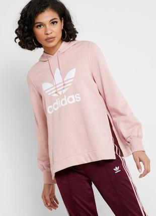 Оригинальная кофта свитшот худи с разрезами adidas