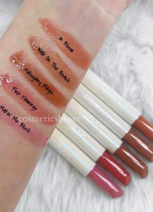 Зволожуючий бальзам блиск плампер для губ pout-perfect shine lip plumper sheglam mahogany magic в стилі tarte maracuja juicy lip plump3 фото