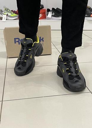 Кроссовки reebok dmx (black / yellow)7 фото