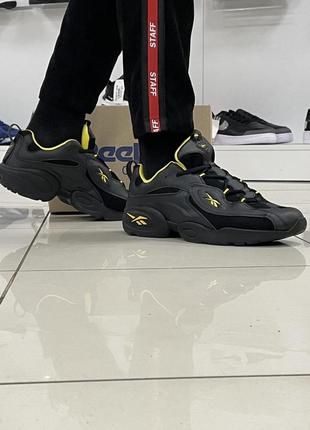 Кроссовки reebok dmx (black / yellow)4 фото