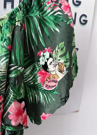 Шикарная фирменная блуза frida kahlo фрида кало m/l 466 фото