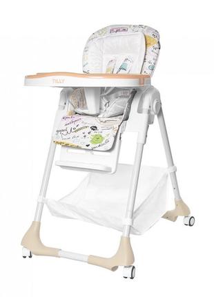 Top! детский стульчик для кормления tilly bistro (t-641/2) съемный столик, ремни безопасности