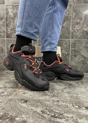 Кроссовки reebok dmx (black/orange)9 фото