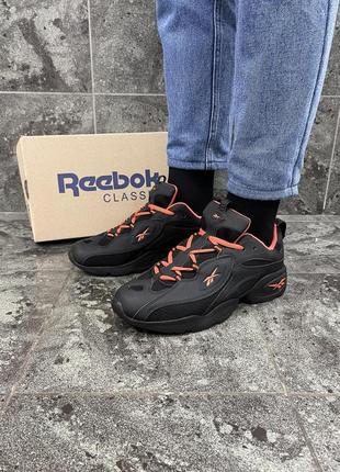 Кросівки reebok dmx (black/orange)6 фото