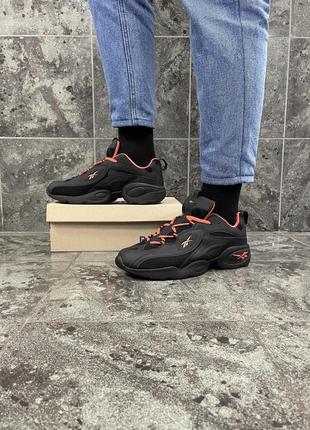 Кроссовки reebok dmx (black/orange)8 фото