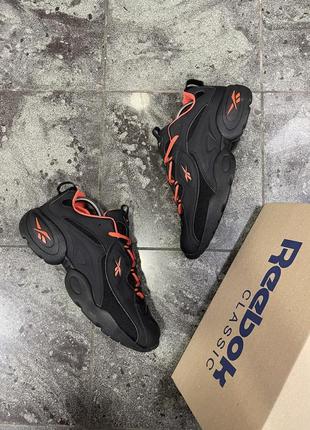 Кроссовки reebok dmx (black/orange)5 фото