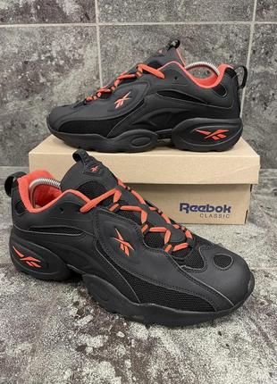 Кроссовки reebok dmx (black/orange)2 фото